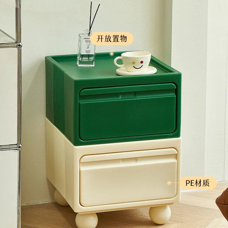 Lazy space internet celebrity ins mini bedside table cream bedroom storage side cabinet Nordic creative storage small cabinet