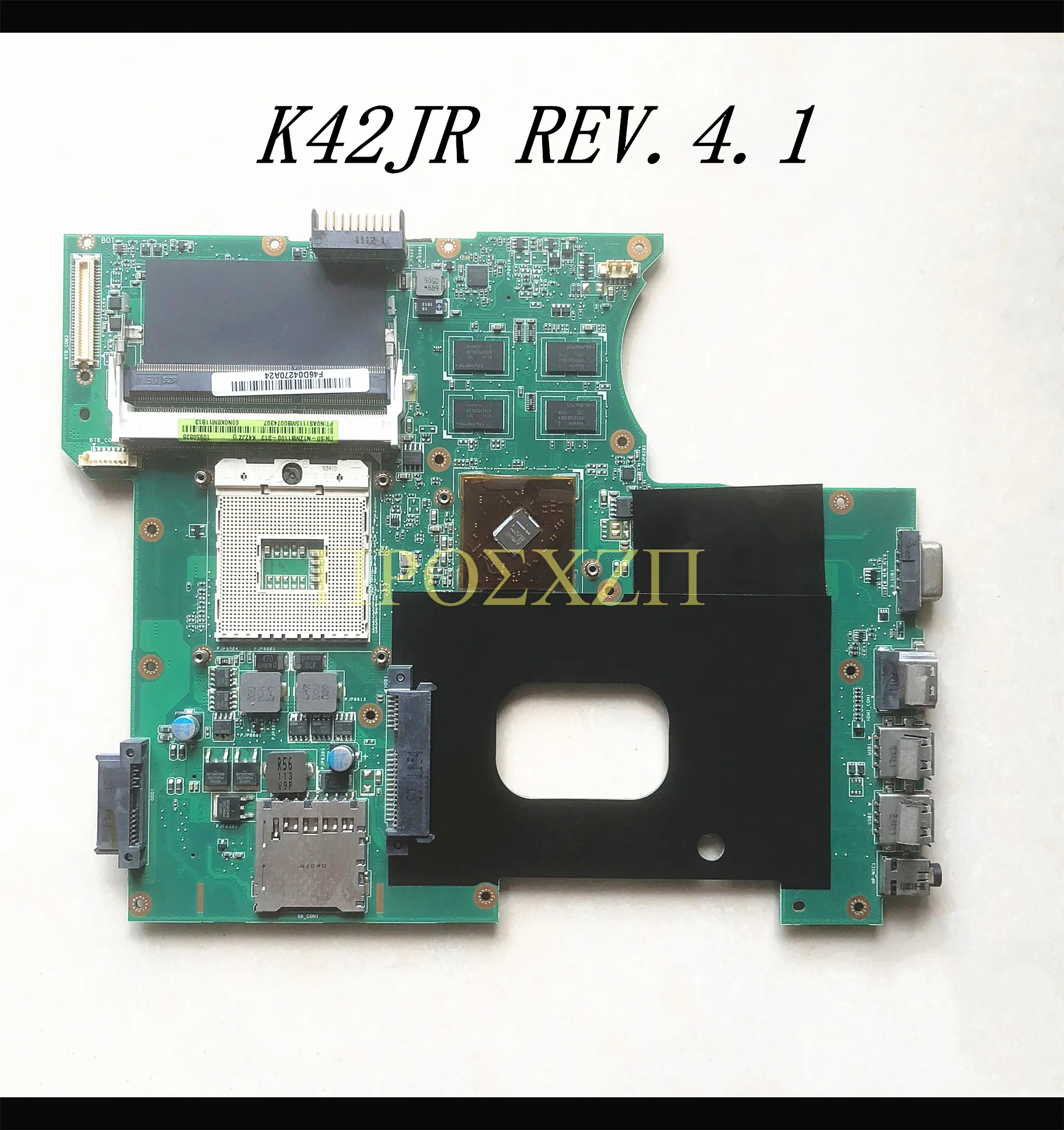 Placa base de alta calidad para ordenador portátil ASUS K42J K42JR K42JR REV.4.1 HM55 con HD6470M 1G DDR3 100% probado, Envío Gratis