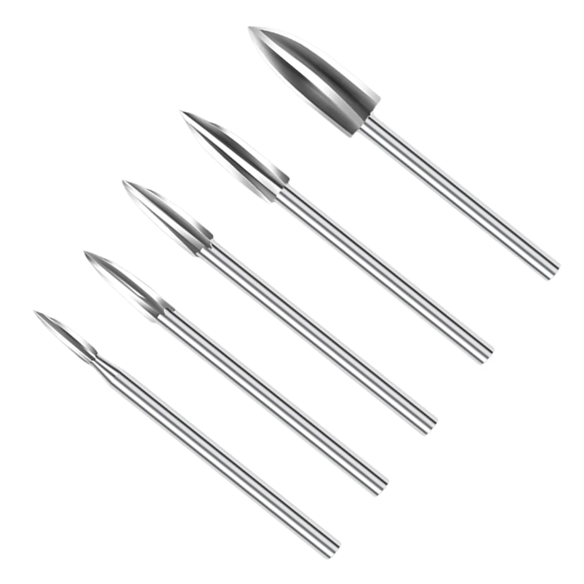 AAA87 сверло для резьбы по дереву, набор сверл для гравировки из быстрорежущей стали, фрезерный станок для корней, заусенцы, точная резьба по дереву, 5 шт.