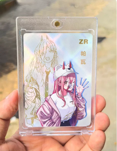 

Stock anime merchandise and game character zr gold-embossed signed rare card collection gifts