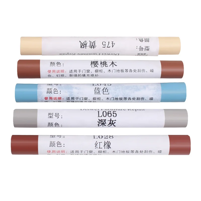 Wax Wooden Furniture Floor Repair Pens Damaged Scratch Wood Patch Paint Crayons Waterproof Renovate Materials for Home Supplies