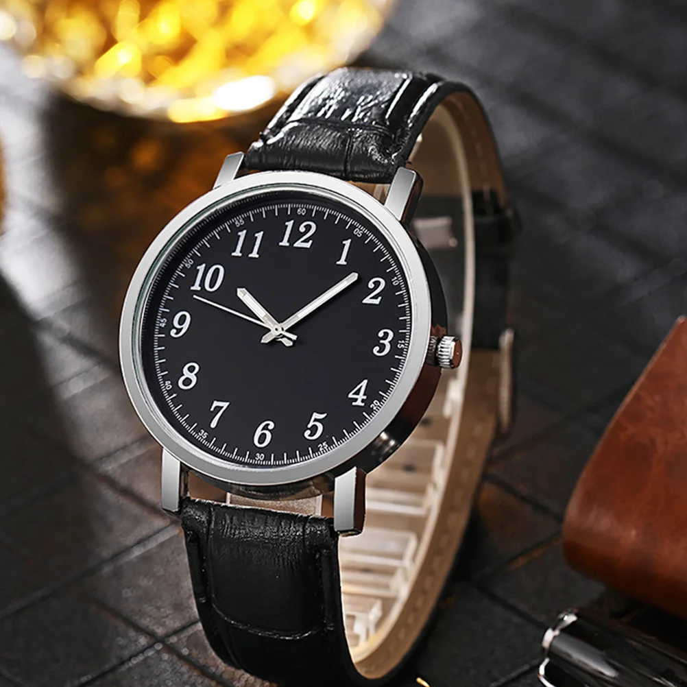 Relojes de pulsera para parejas, 2 uds., clásico, negro, ajustable, diseño moderno, duradero, informal, a la moda, para negocios y ocio