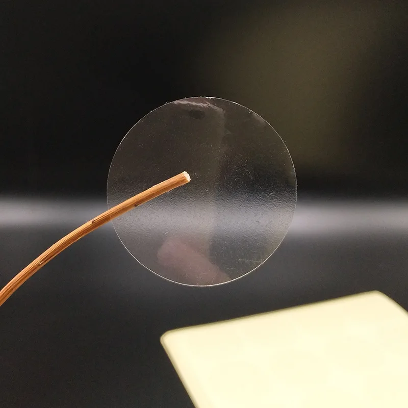 

500 pcs PET Transparent Round Seal Stickers for Gift Box Packaging Strong Adhesive Easy Tear No Residue stationary