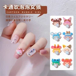 20pcs Wholesale Cartoon Resin Nail Art Charms Mixed Colors Rhinestones Nail Decorations DIY Kawaii Accessories Manicure Supplies