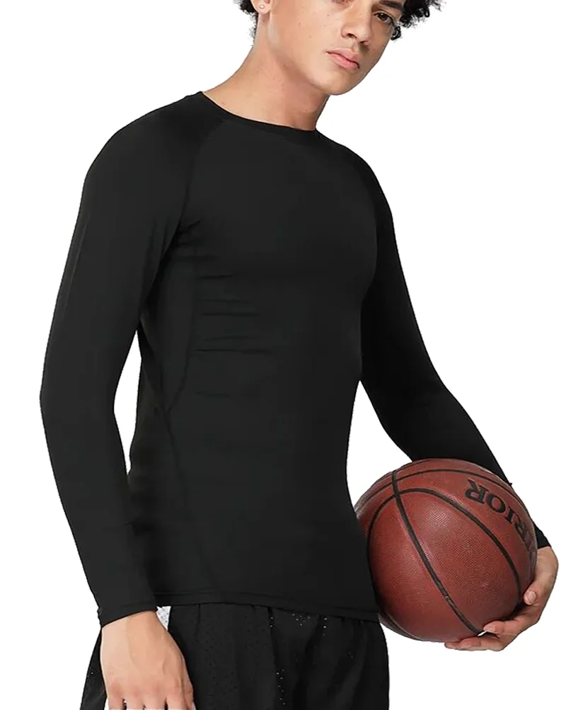 Teenagers Activewear Gym Sportswear Kid Exercise Basketball Clothes Breathable Boys Long Sleeve Compression Sports T Shirts