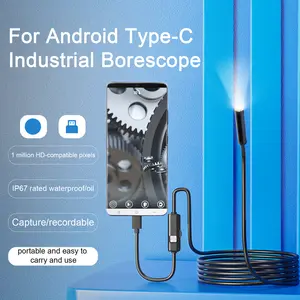 Type c 5.5 7mm Endoscope Scope Camera 1m 1.5m 2m for Car Scenarios Endoscope Camera with 6 Led Lights Ideal for Car Engines