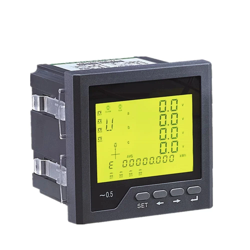 Electrical Multi-function Power Meter HG192/194 Three-phase Digital Display Current and Voltage Power Meter 485 Communication