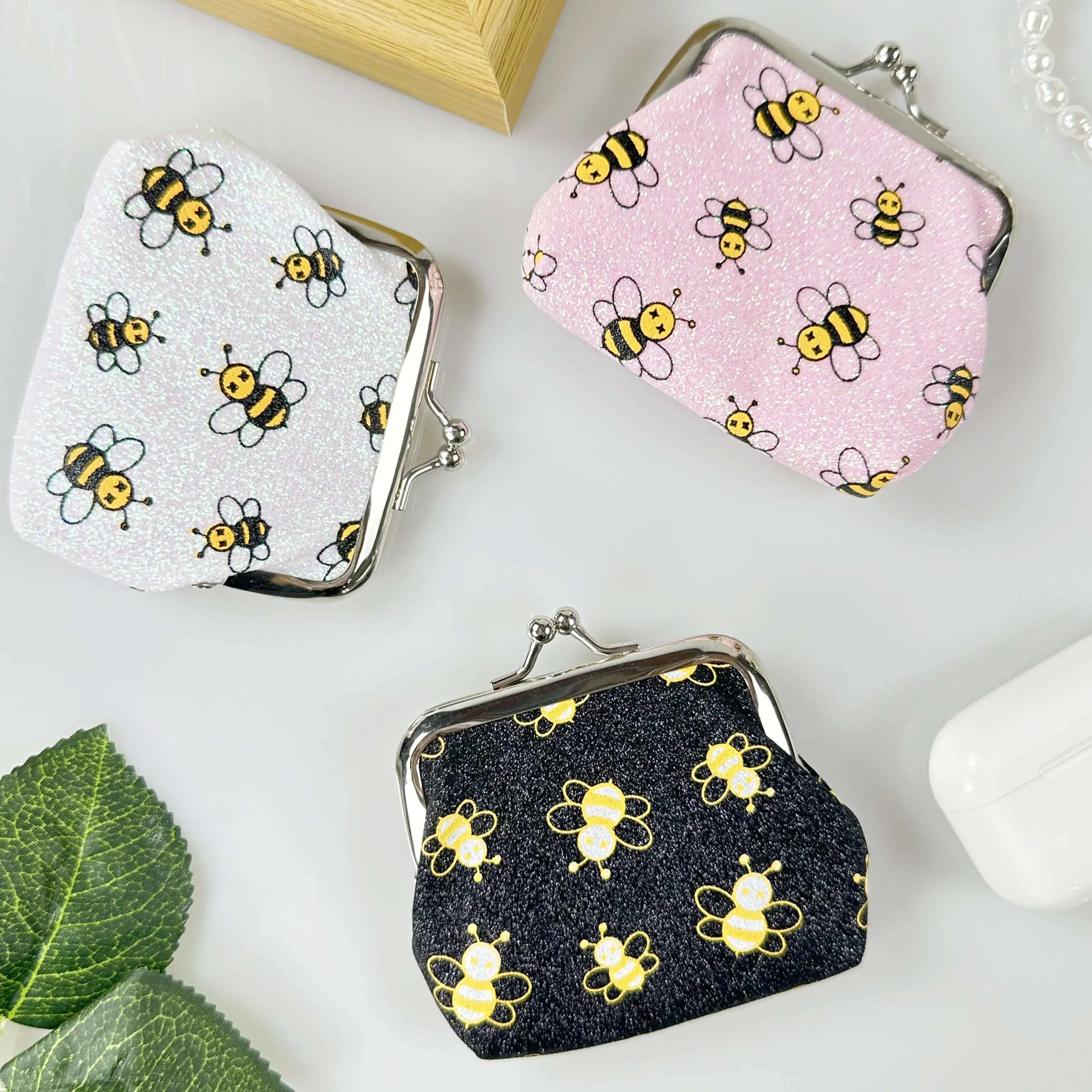 Small Bee Coin Purse Coin Bag Buckle Small Bag