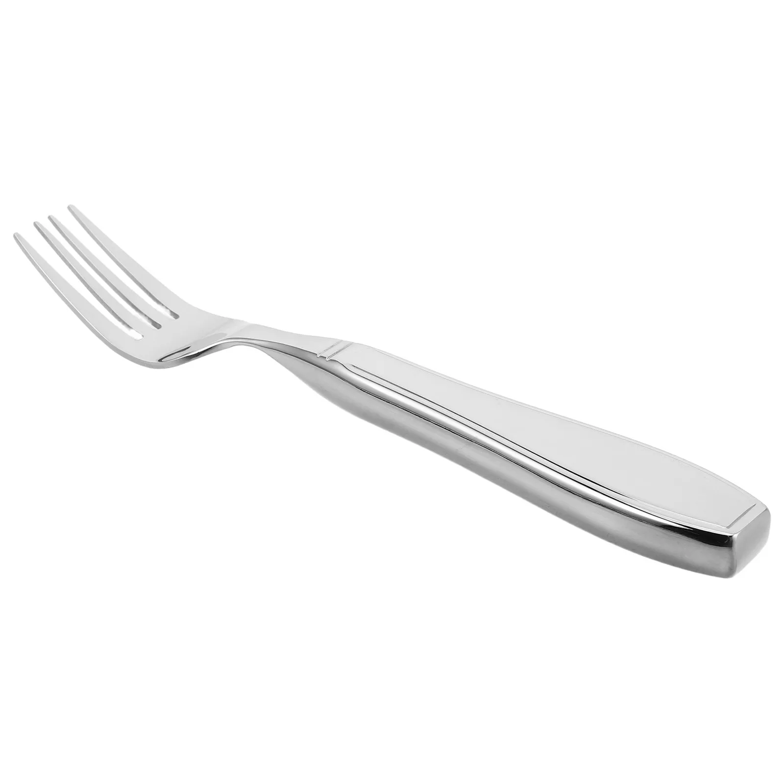

Weighted Stainless Steel Fork Adaptive Self-Feeding Utensil for Seniors Elderly Disabled Hand Stability Nonslip Grip Care