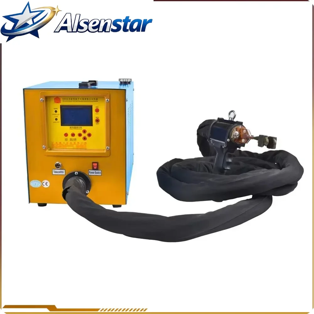 15KW Handheld High Frequency Heater Circulating Water-cooled Copper Pipe Welding Machine Air Condition Tube Brazing Machine