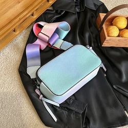 Torebki i portmonetki torba na aparat w stylu Vintage z kontrastem dla kobiet torby na ramię Crossbody 2023 nowa markowa torba typu Messenger