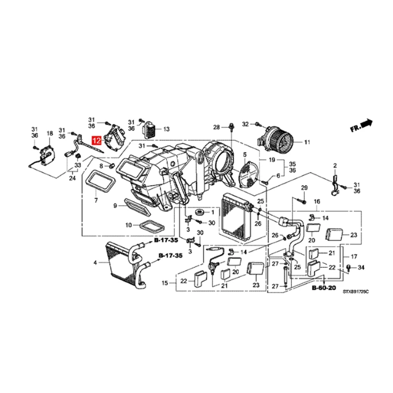 ตัวกระตุ้นประตูอากาศฮีตเตอร์ติดรถยนต์สำหรับ3.5L นำร่องฮอนด้า V6 2010-2015สำหรับ Acura MDX 3.7L V6 79260SZA305 2008-2013 79260STXA01