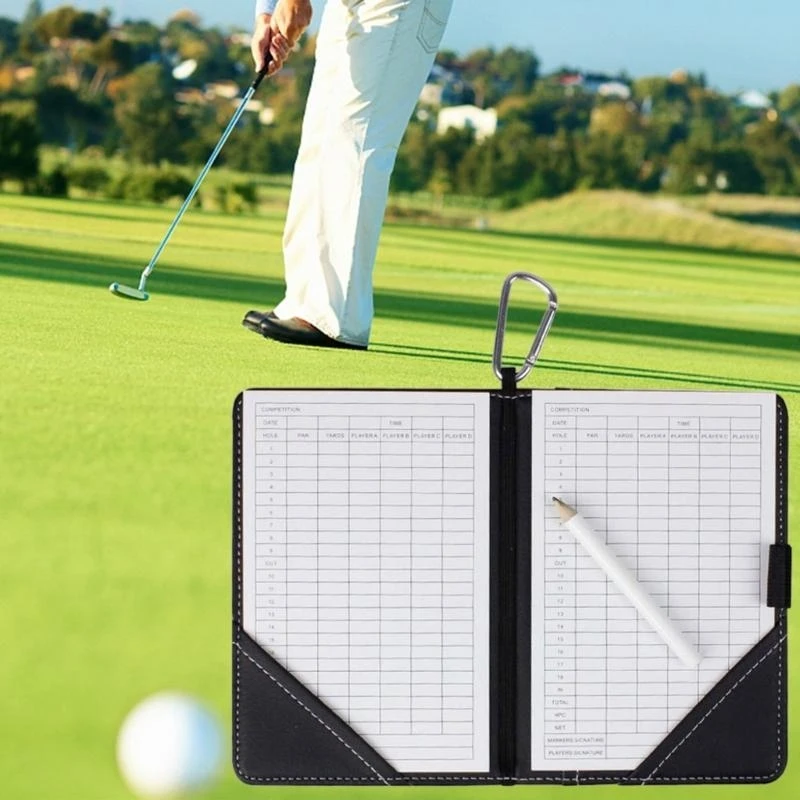 

Держатель для гольфа кожаная крышка для гольф-ядра с книгой по гольф