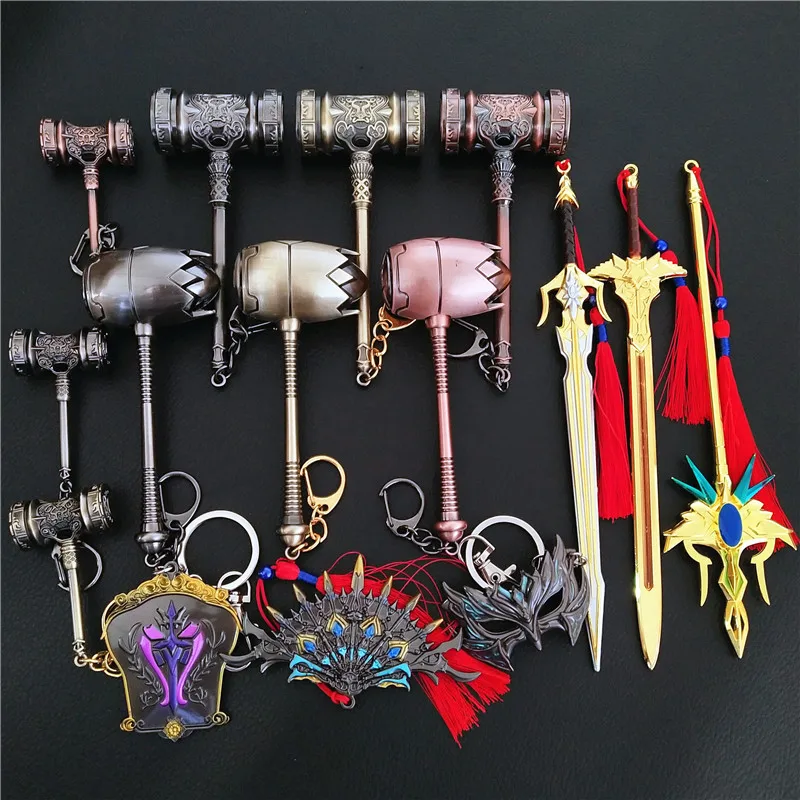 DL Douluo Continent Animation Surrounding Tang San Killing God Domain Haotian Hammer Weapon Model Hand-made Toy Gift Ornaments