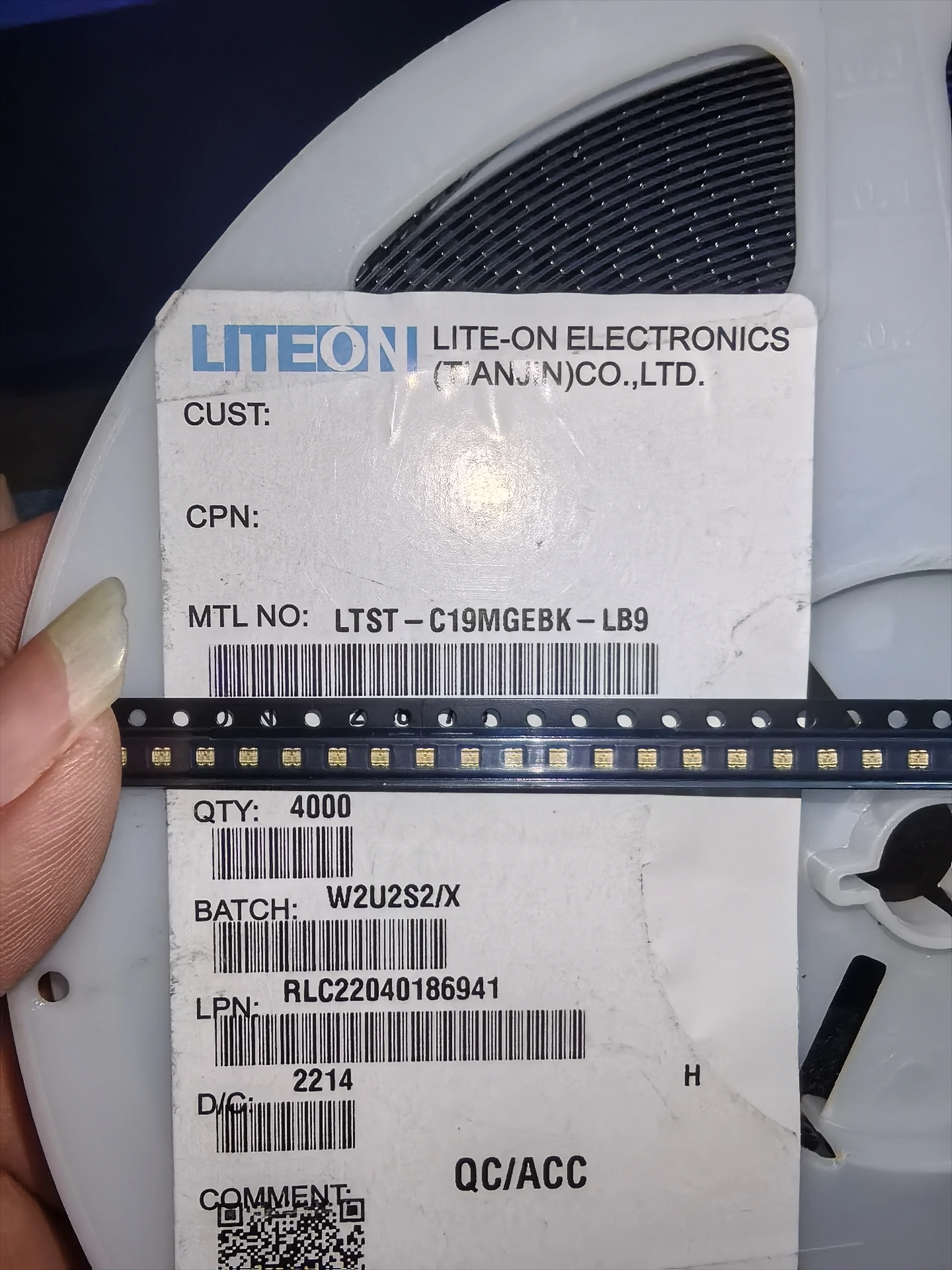 50 قطعة/تايوان LTST-C19MGBEK-LB9 أحمر أخضر أزرق 1616 SMD RGB كامل اللون LED