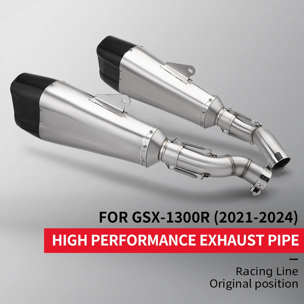 

For GSX-1300R 2021-2024 Motorcycle Exhaust Escape Modified Mid Link Pipe Connecting 51mm Muffler