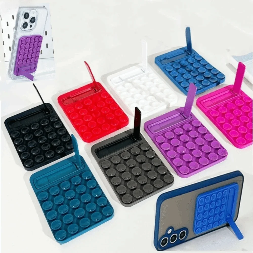 

Новое силиконовое крепление для телефона на присоске, прочная клейкая универсальная подставка для телефона без помощи рук, складной держатель для телефона, селфи и видео