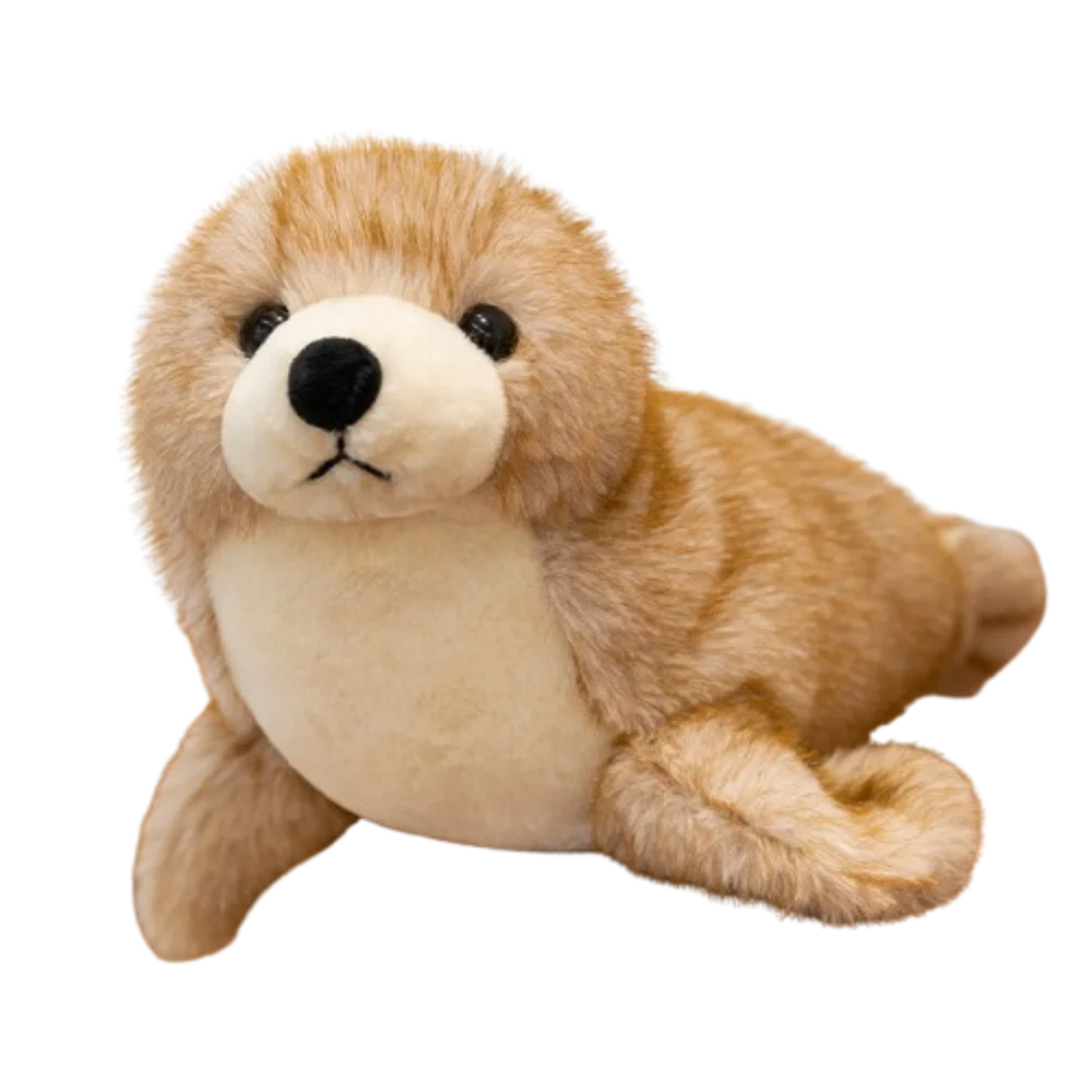 

Cute PP Cotton Sea Lion Fluffy Soft Sea World Animal Stuffed Ins Collection Seal Stuffed Animal Decorate Present