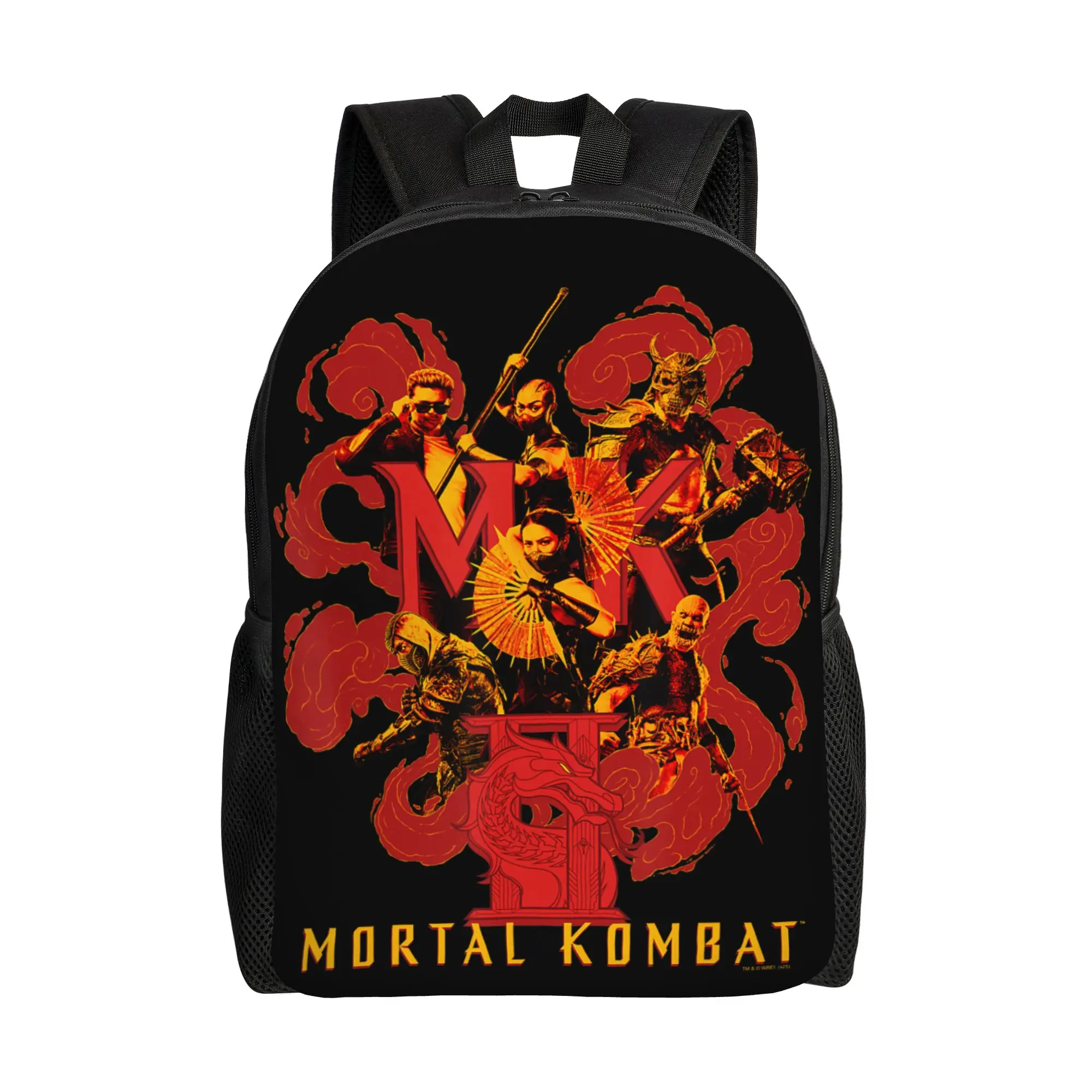 

Mortal Kombat Video Game Backpack for Men Women Fashion Student Daypack Laptop Canvas Bags Lightweight