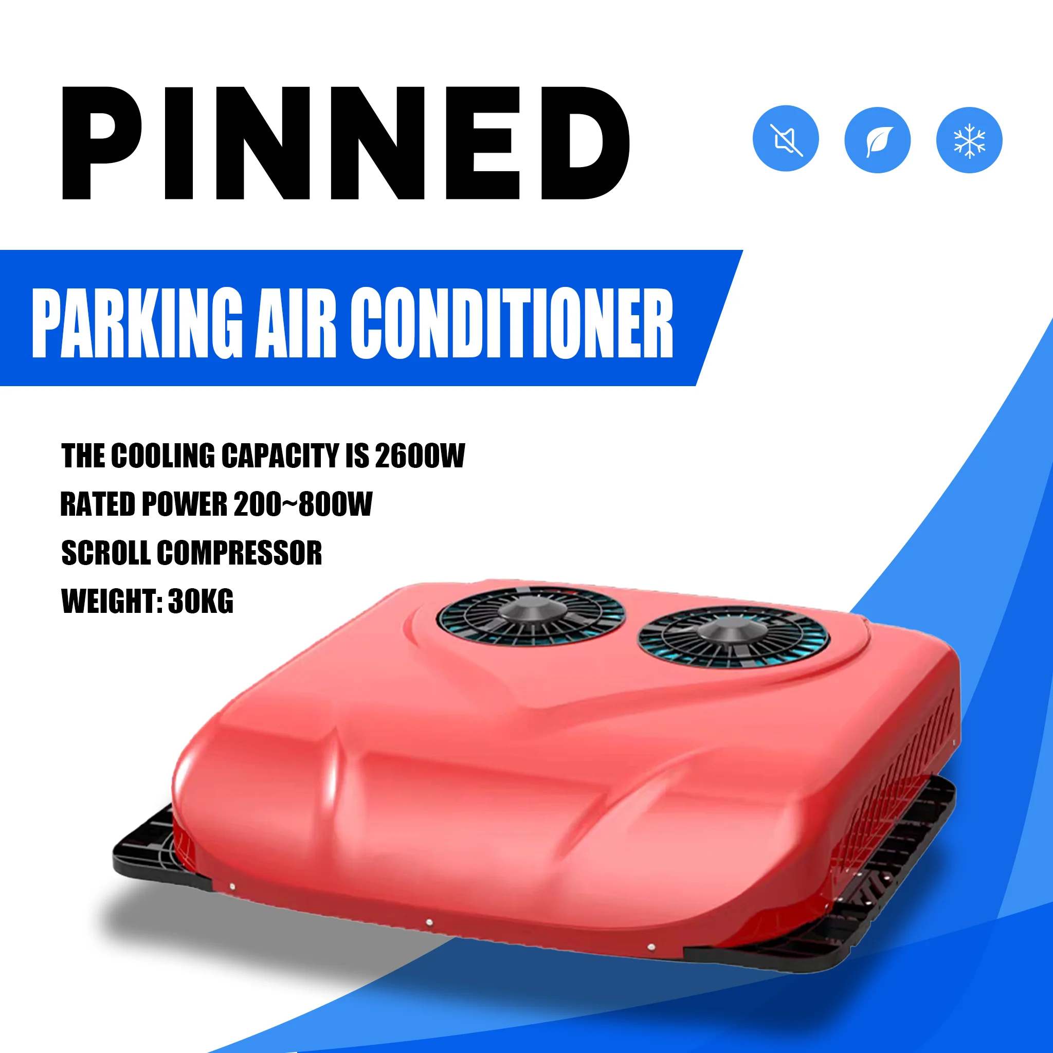 New Type 12V/24V Electric Rooftop Air Conditioning System For Camper RV & Truck Roof 12 Volt Auto Parking Air Conditioner view 6