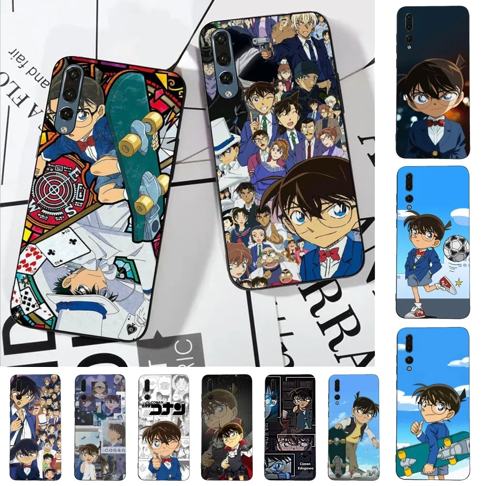 Japanese Cartoon D-Detective C-Conan Phone Case For Huawei P 8 9 10 20 30 40 50 Pro Lite Psmart Honor 10 Lite 70 Mate 20lite