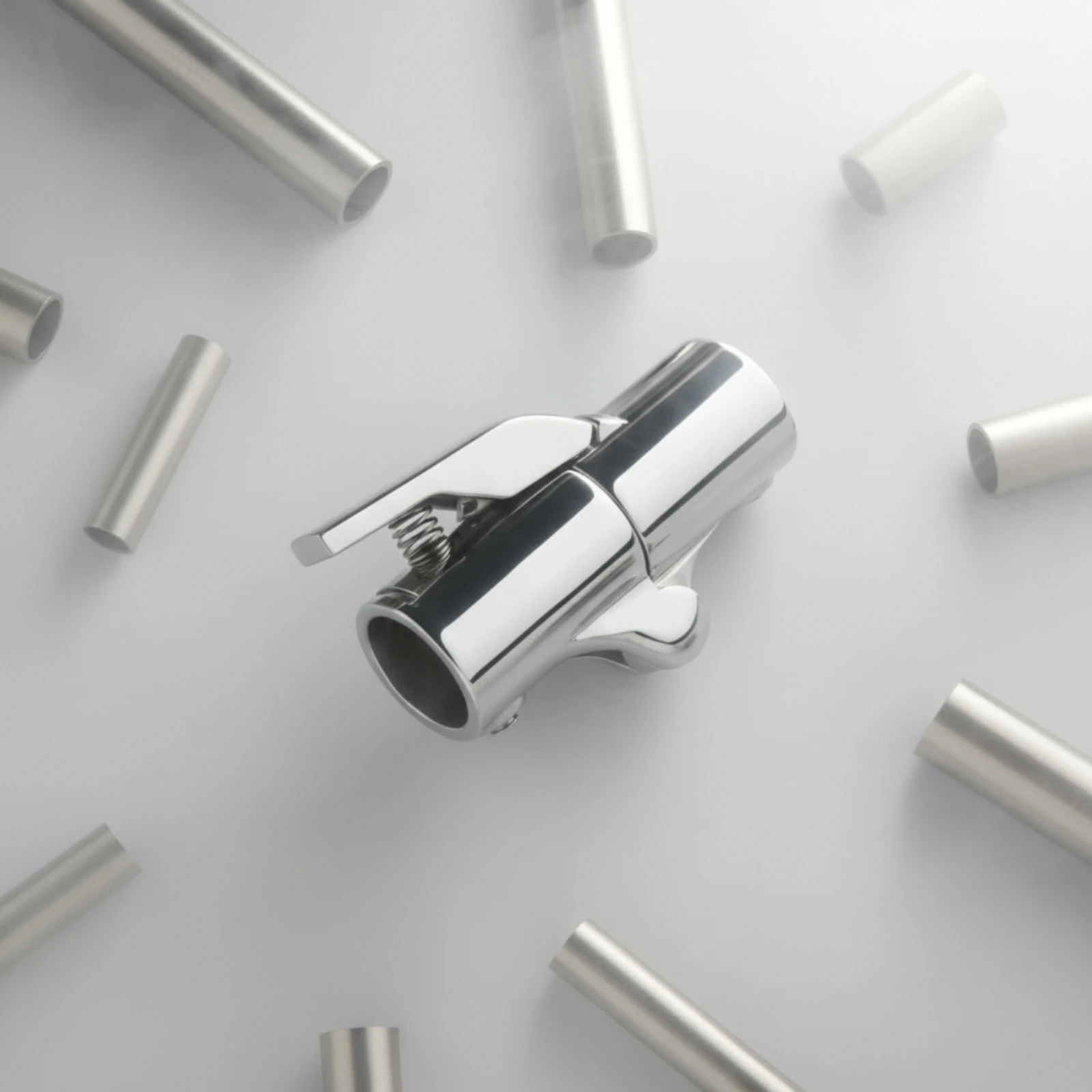 Quick Connector with Locking Lever Stainless Steel Quick Connector Coupling Compact for Plumbers, Liquid Transfer, Plumbing