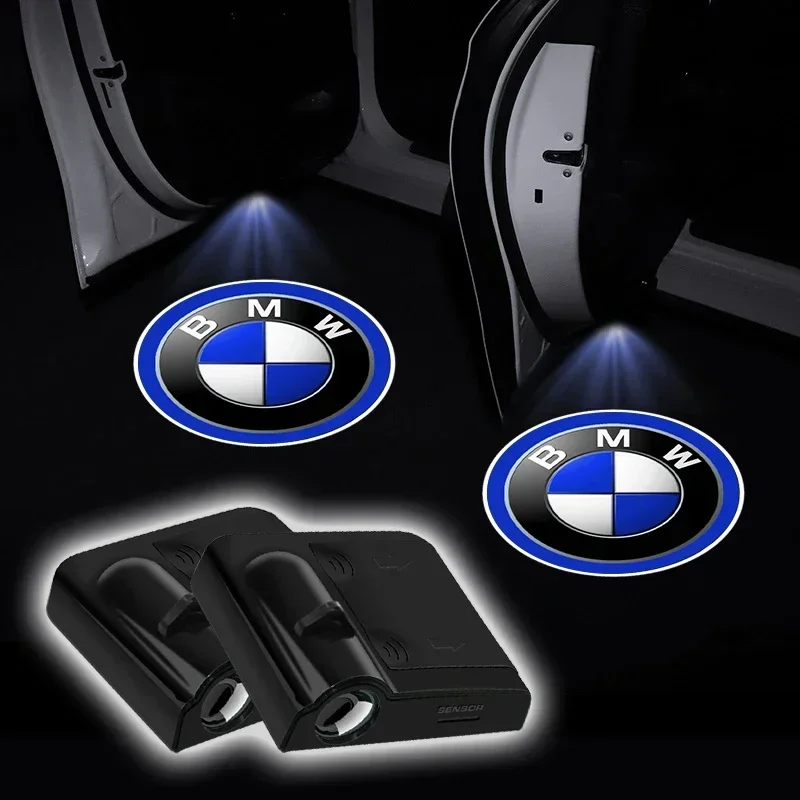 ل BMW X5 X1 X3 X6 3 5 6 7 GT Z سلسلة E84 E83 E70 F15 E71 2 قطعة باب السيارة شعار ضوء HD الليزر ترحيب مجاملة مصباح تصفيف السيارة #1