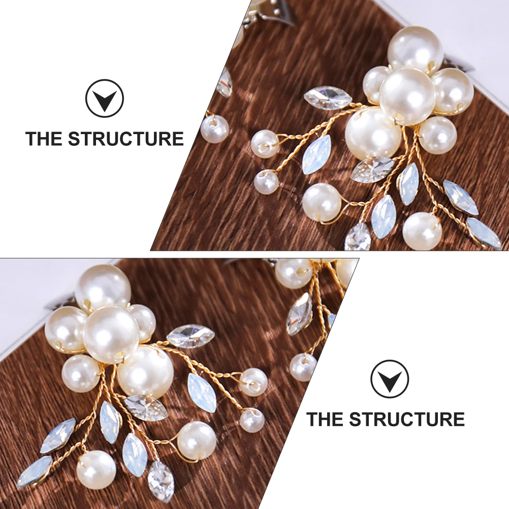 

Pearl Shoe Buckles Rhinestone Clips Decorative Women Shoes Accessories DIY Bridal Shoe Decorations