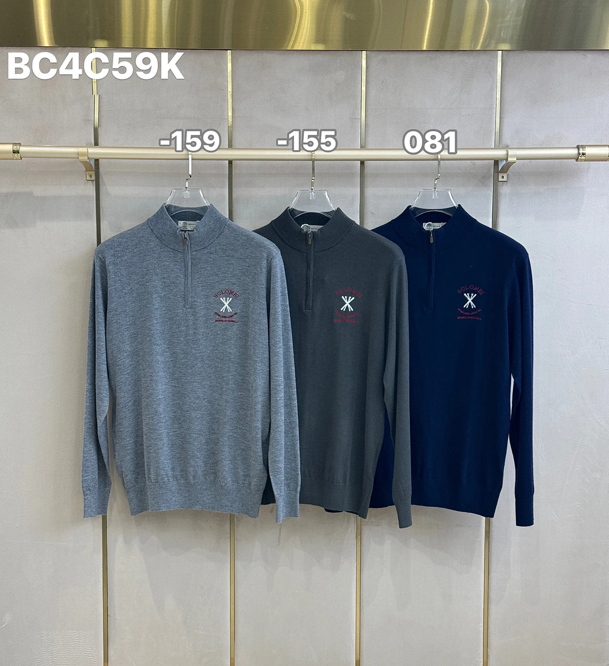 

BILLIONAIRE BLKA CPTG Sweater Cashmere men's 2025 new warm knitting Button elasticity Embroidery high quality big size M-4XL