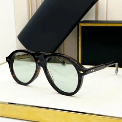 Luxury Brand sunglasses men top quality VALKYEIEHandmade Round Vintage acetate UV400 eyeglasses fashion women trendy