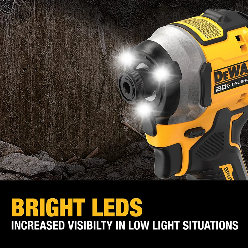 Imagem -03 - Dewalt 20v sem Fio Furadeira de Impacto Dcf850n sem Escova Chave de Fenda Elétrica Portátil Grande Torque Furos de Perfuração para Parafusos Elétricos