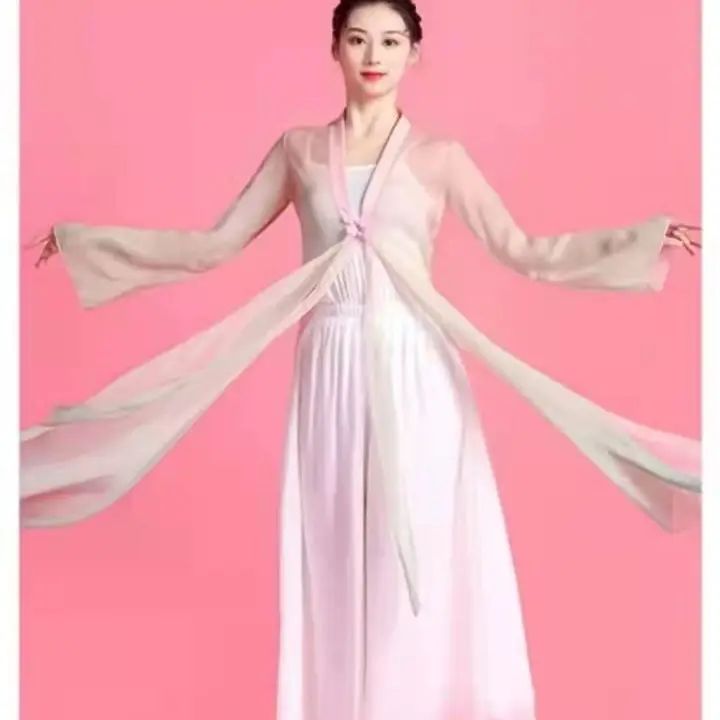 

Classical dance costumes, Chinese dance gauze costumes, art exams, dance costumes, body charm performance costumes, fairy like