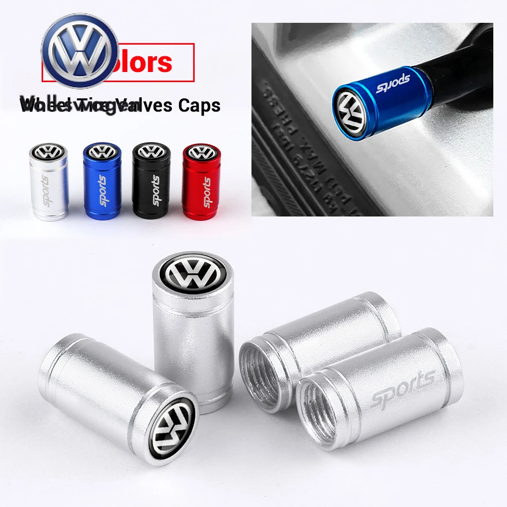 

Накладки на колпачки вентилей шин (4 шт.) из металлического сплава для Volkswagen Golf, Polo, Scirocco, CADDY, Beetle, Passat J
