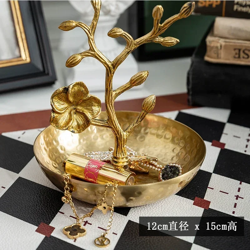 Creative Light Luxury Home Handmade Brass Hammer Line Decorative Palayways Retro Nostalgia Rings Jewelry Pendant Jewelry Hangers