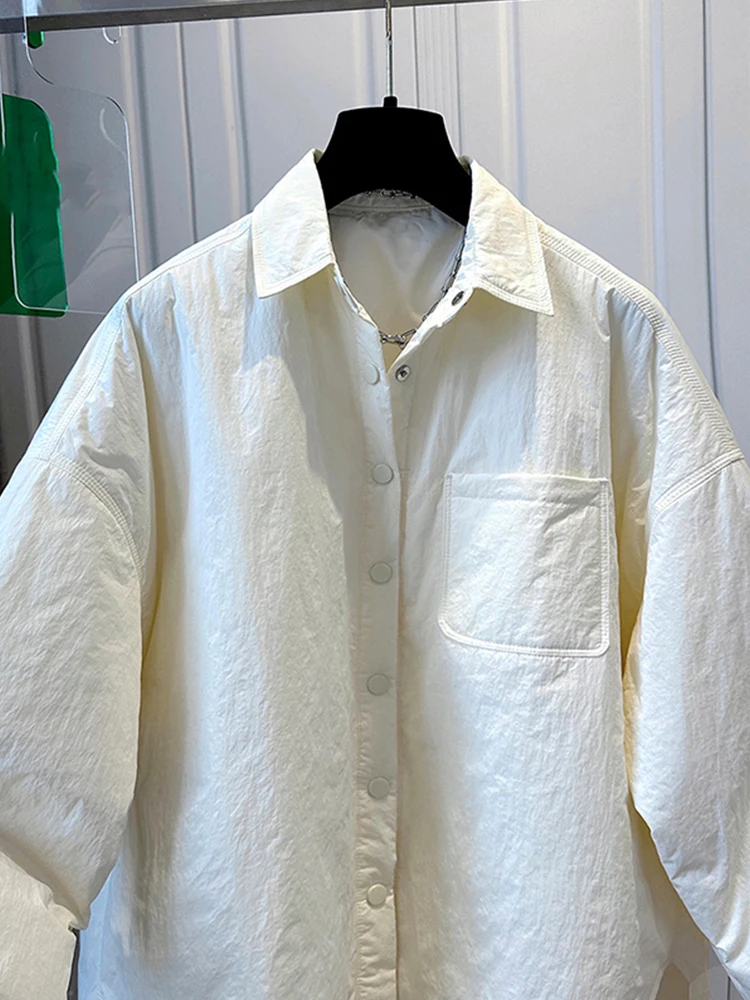 エレ 軽量コットンジャケット レディース カジュアル レイヤードウェア シエンデッドコットン イルト ルーズフィット 多用途 冬用アウター