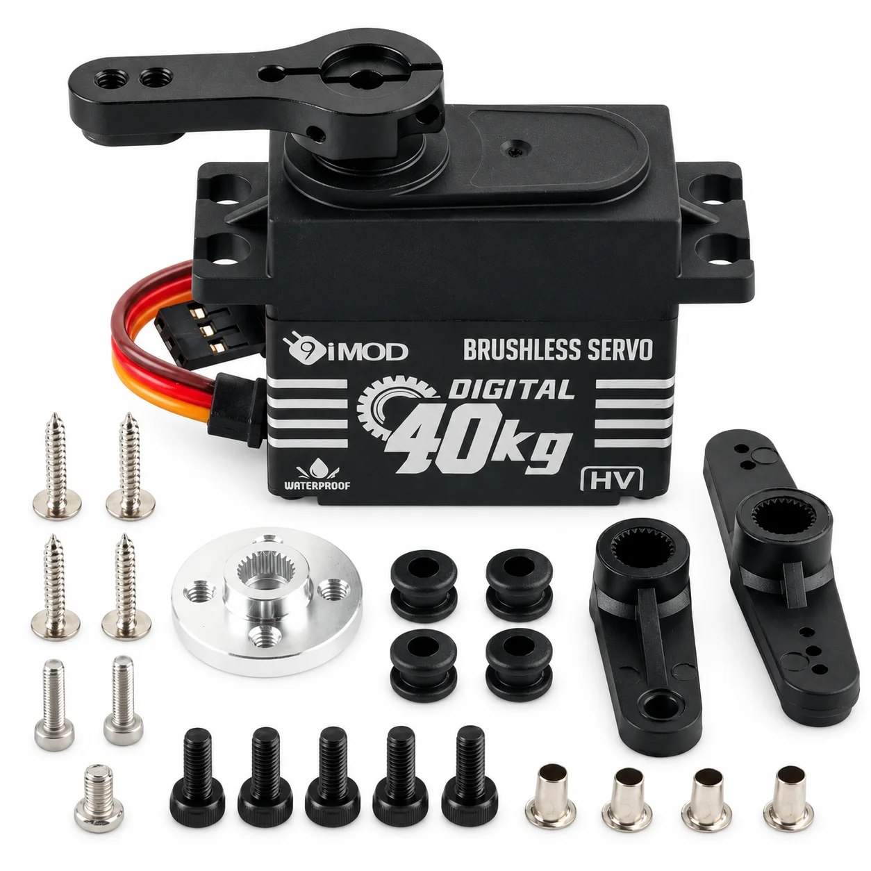 9imod BLS-HV40KG 40KG High Torque Brushless Digital Waterproof Servo 6.0-8.4V Metal Gear for RC Crawler Truck Boat Robot