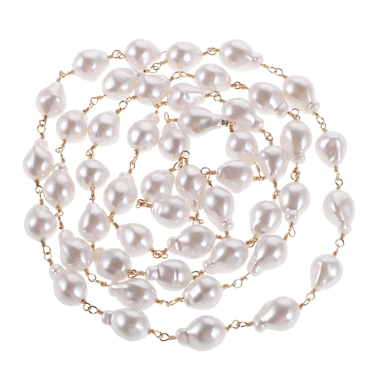 1 Roll Pearl Garland Strand for DIY Jewelry Making Necklace Crafting String Beads of Pearls Wedding Party Decoration Clothing