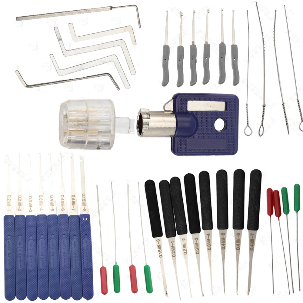 Locksmith Tool Supplies Broken Key Remove Auto Extractor Hardware Stainless Steel DIY Row Tension Wrench