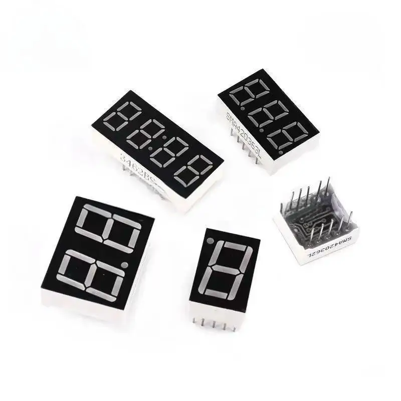10PCS Display a cifre LED da 0,36 pollici Display giallo verde a 7 segmenti Luce LED 2 bit 3 bit 4 bit Anodo catodo Tubo digitale AS BS