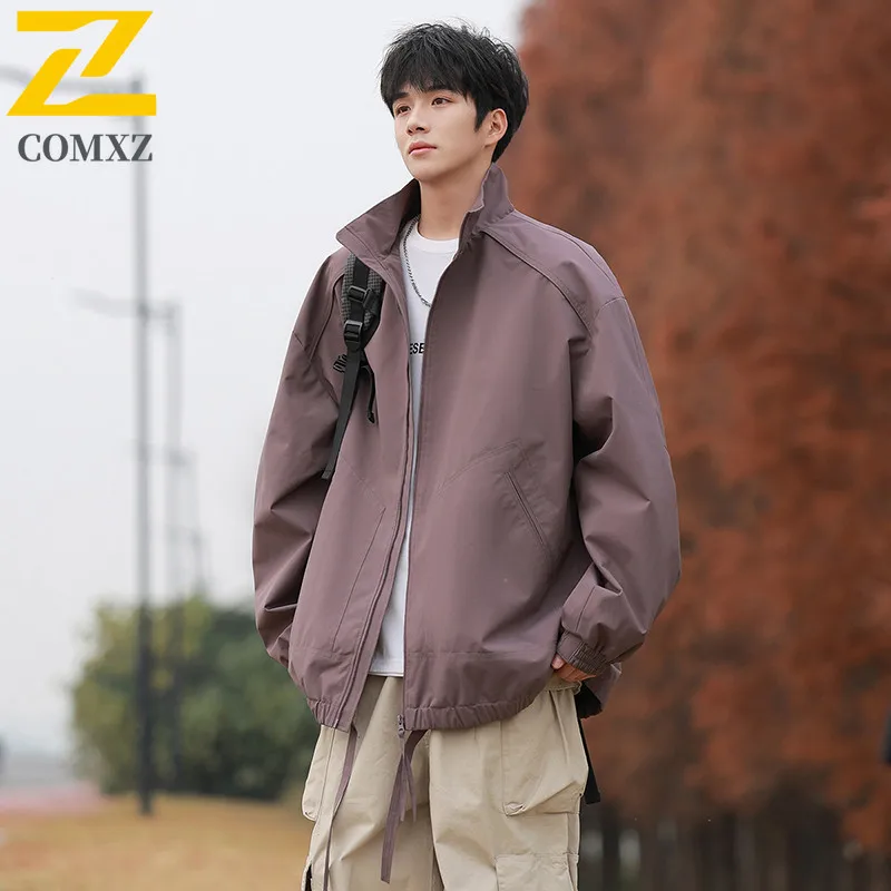 

Men's Outdoor Windproof Jacket Waterproof Hiking Coat Plain Color Casual Spring Autumn Trekking Lightweight Breathable Travel