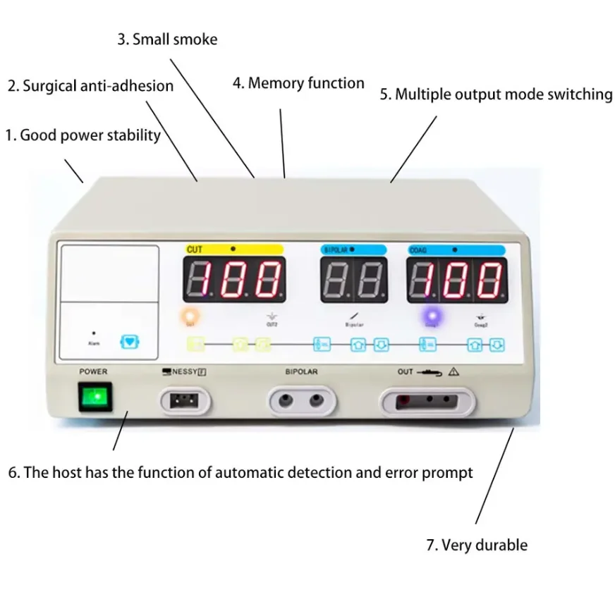 electro surgical cautery machine ,high frequency electrocauterio 300 400 watts electrosurgical unit