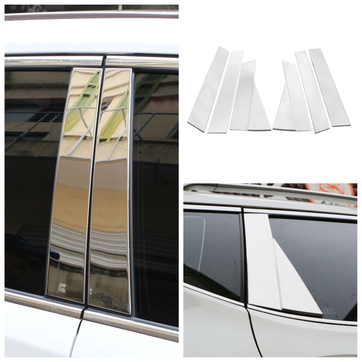 Car Accessories for Nissan Rogue X-Trail XTrail T32 2014-2021 Stainless Steel Door Window Pillar Posts Cover Trim Sticker