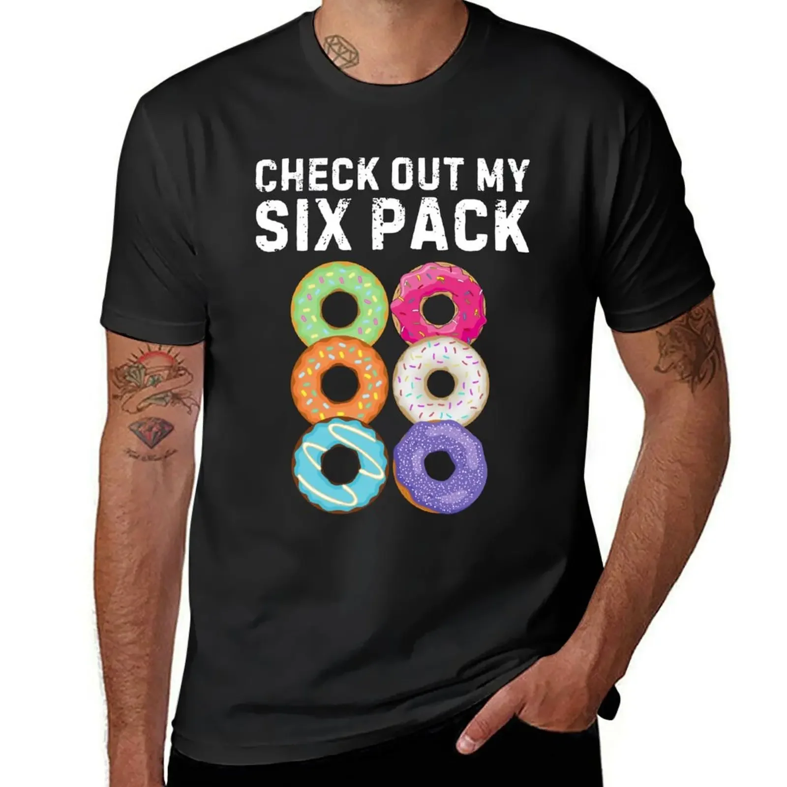 

Funny Gym Check Out My Six Pack Donut Gym Lover T-Shirt anime tshirt heavyweight t shirts for men