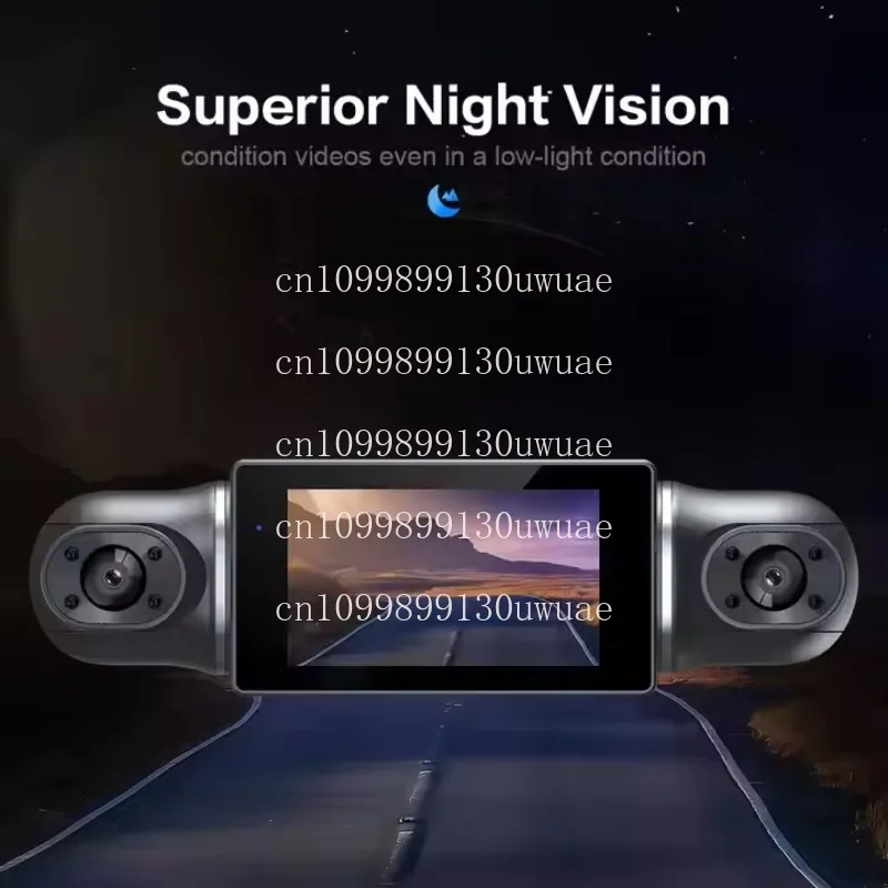 1080P FHD Global Positioning System Wireless 360 Degree Driving Recorder 4 Channel Lens Hardwire Kit with Wireless Car Black Box