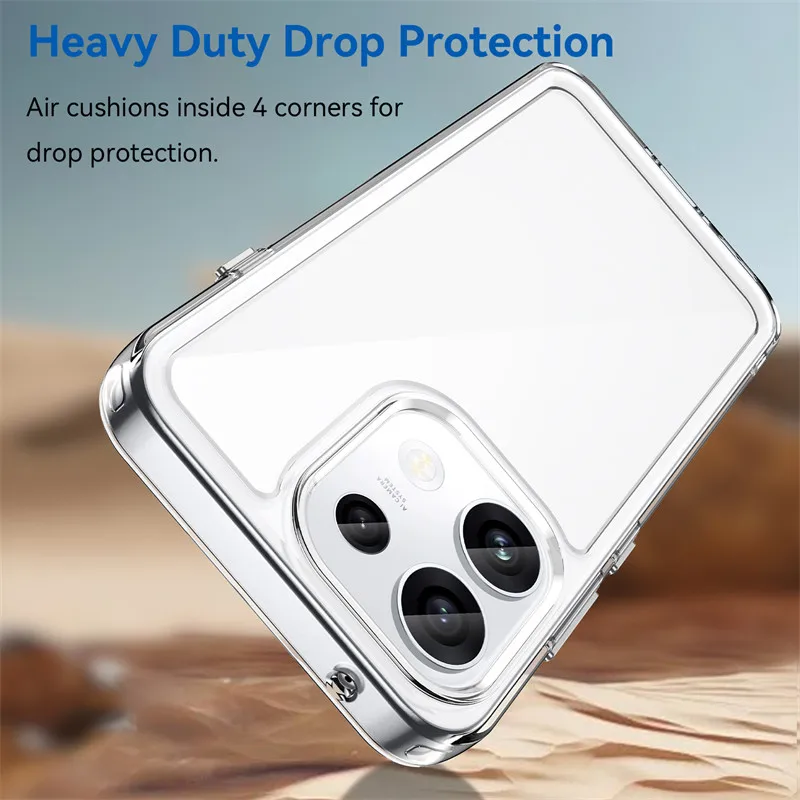 Funda For oppo Reno16 FS Case For oppo Reno16 F Reno16 FS Cover Cases Luxury Shockproof Clear PC + TPU Protective Phone Cover