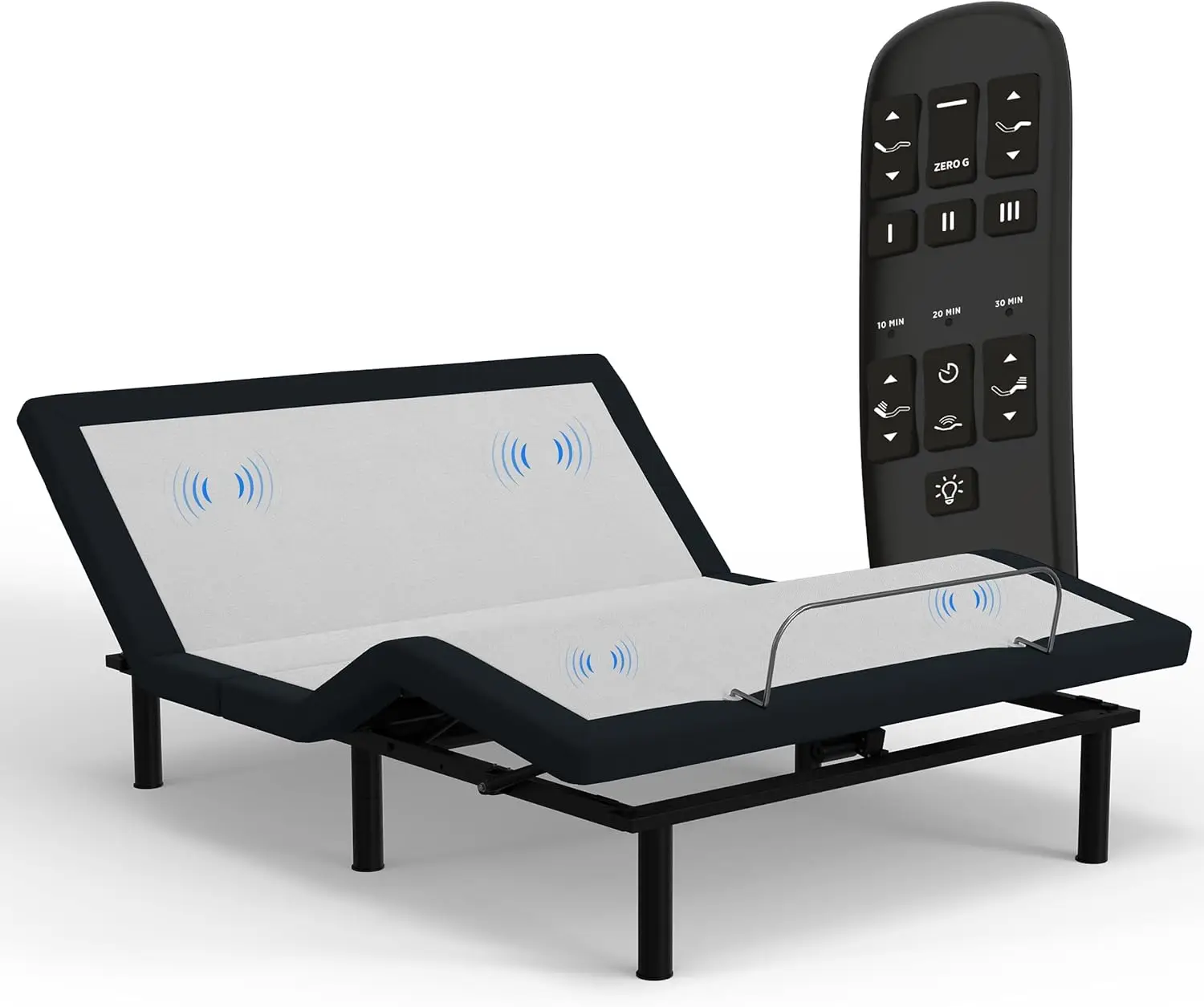 

King Adjustable Bed Frame with Massage, Anti-Snore, Zero Gravity, USB Charging, Under Bed Lights