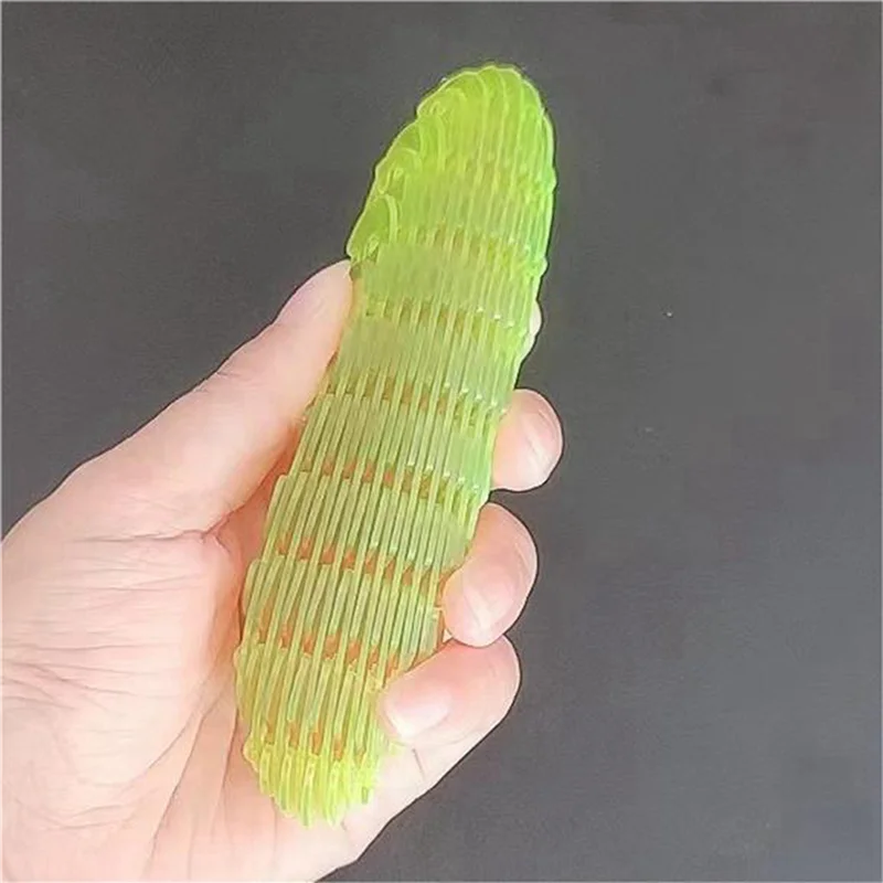 B78B-2X Fidget Wurm, lustiger Pocket Fidget, sensorische Stress-Angstlinderung für Kinder und Erwachsene M