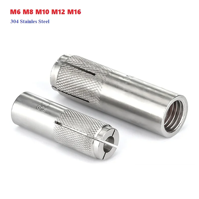 

304 Stainles Steel M6 M8 M10 M12 M16 Expansion Bolt Expansion Screw Top Burst Blasting Gecko Flat Burst Screw Expansion Anchor