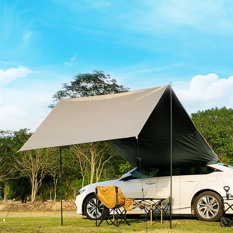 Camping Outdoor Waterproof Car Side Tent Canopy Sunshade Camping Self Driving Travel Car Side Universal Sun Protection Canopy