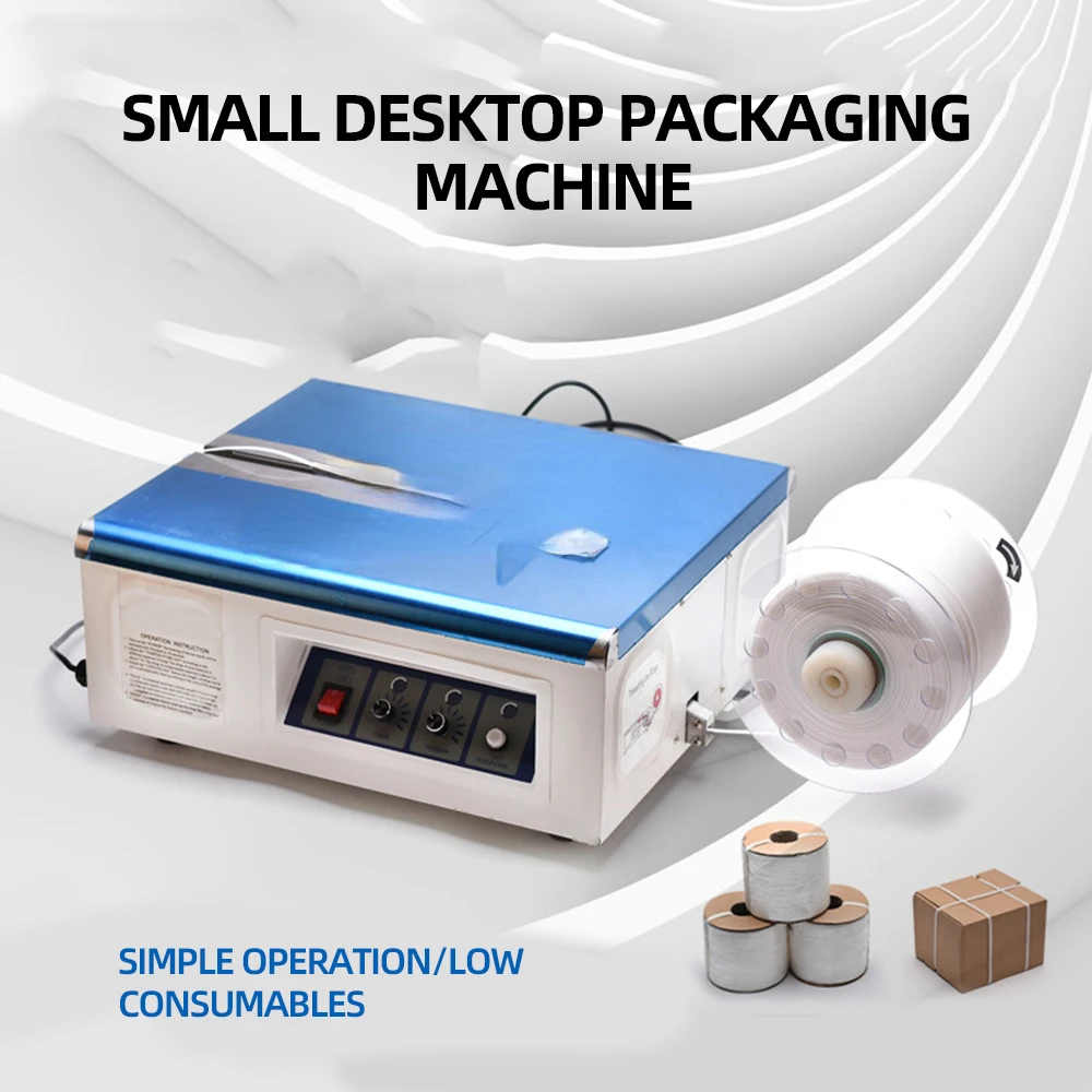 

Desktop Electric Automatic PP Belt Strapping Machine Intelligent Packaging Machine for Vegetable Food Package Carton Box